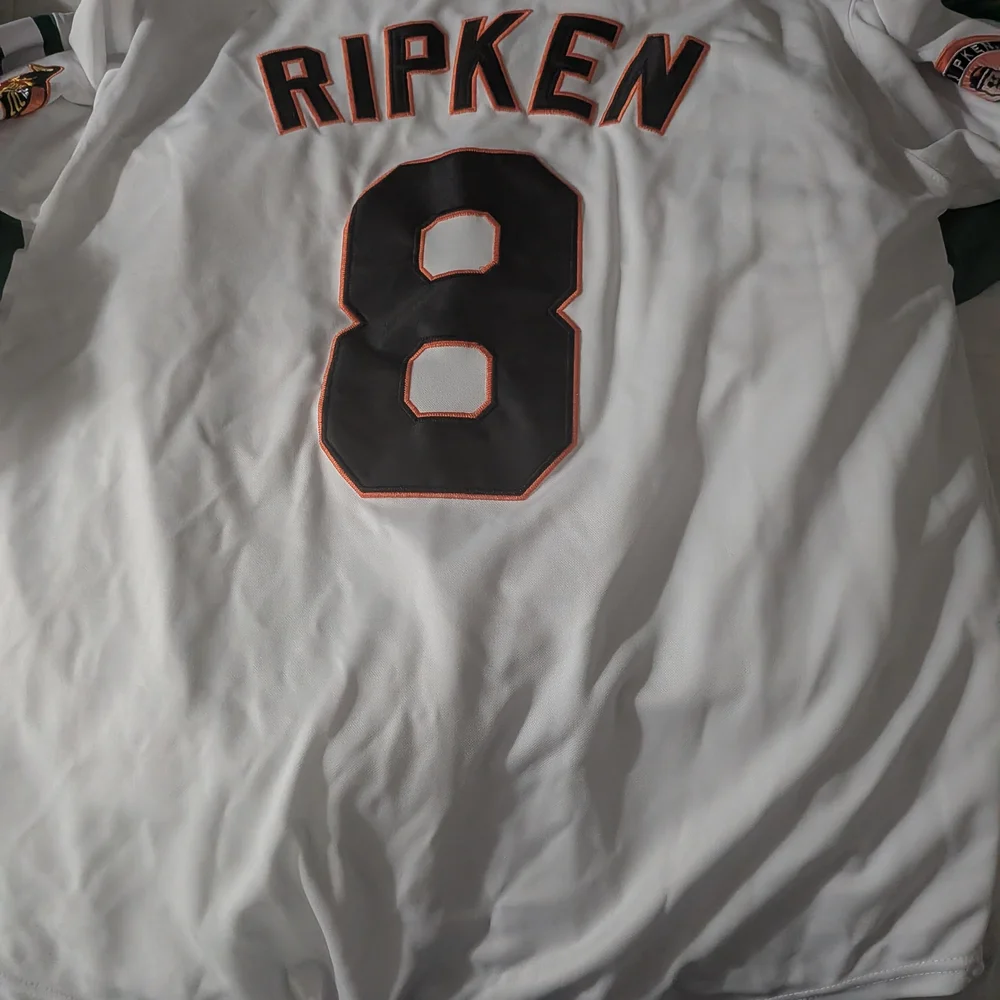 Mitchell & Ness Cooperstown Collection Cal Ripen  White Jersey Xl - Picture 2 of 3